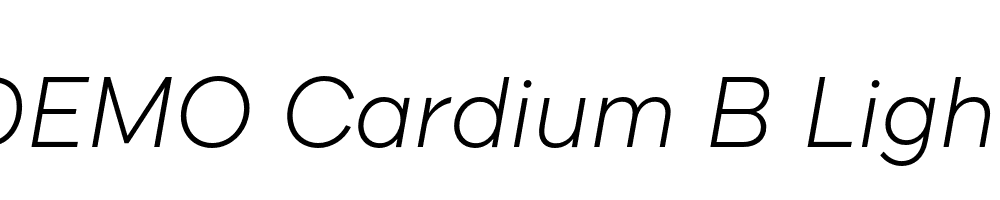 FSP DEMO Cardium B Light Italic