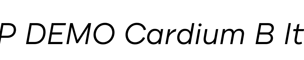 FSP DEMO Cardium B Italic