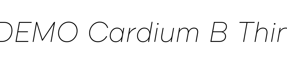 FSP DEMO Cardium B Thin Italic