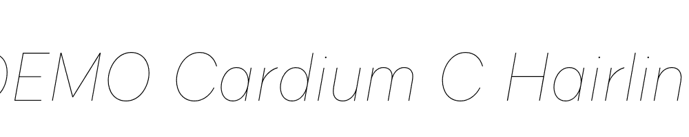 FSP DEMO Cardium C Hairline Italic