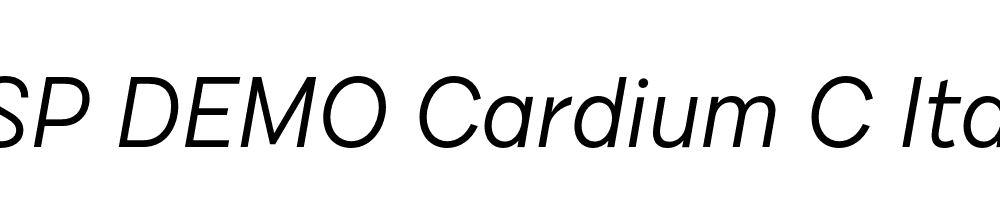 FSP DEMO Cardium C Italic