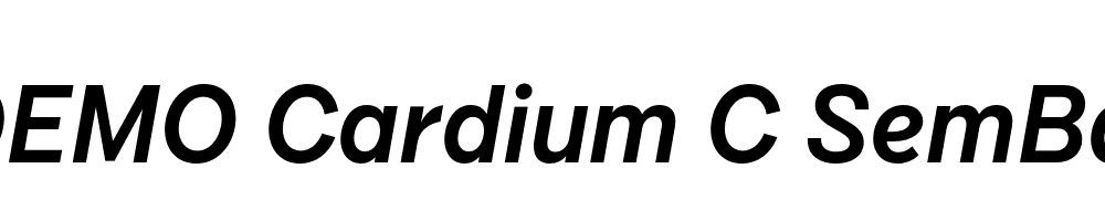 FSP DEMO Cardium C SemBd Italic