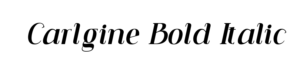 Carlgine-Bold-Italic