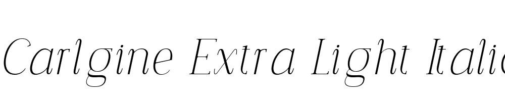 Carlgine-Extra-Light-Italic