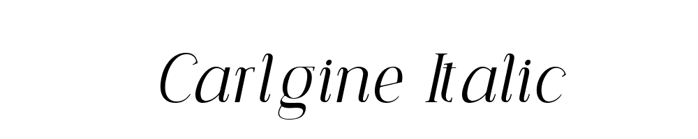 Carlgine-Italic