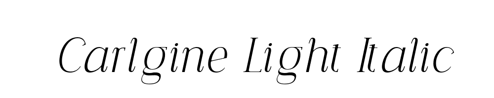 Carlgine-Light-Italic