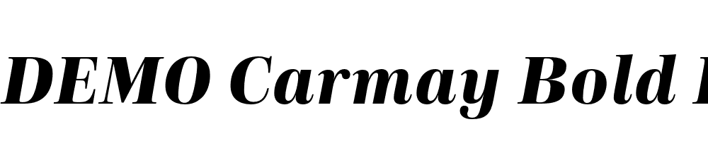 FSP DEMO Carmay Bold Italic