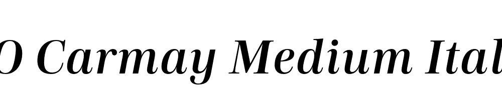 FSP DEMO Carmay Medium Italic Regular