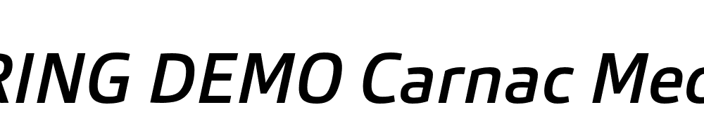  DEMO Carnac Medium Italic