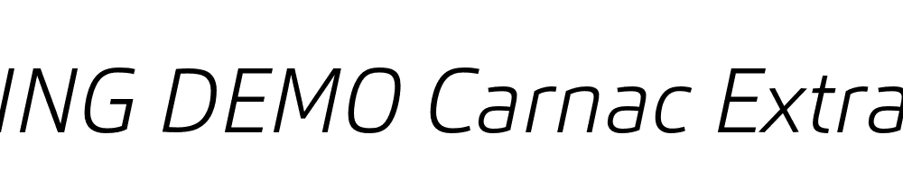  DEMO Carnac ExtraLight Italic