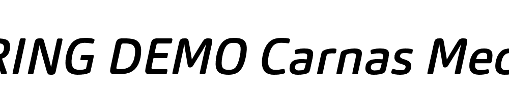  DEMO Carnas Medium Italic