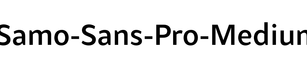 Samo-Sans-Pro-Medium