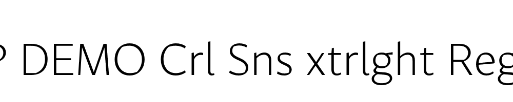 FSP DEMO Crl Sns xtrlght Regular