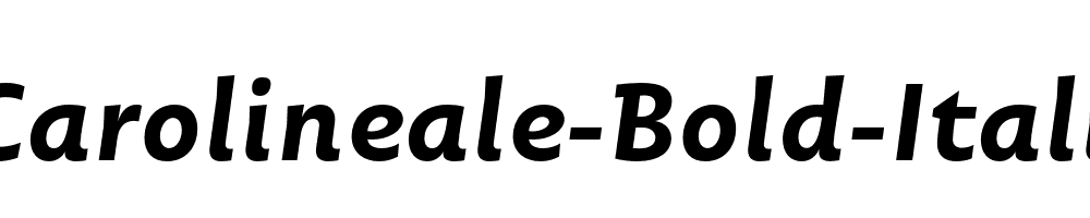 Carolineale-Bold-Italic