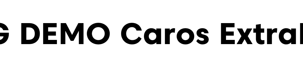  DEMO Caros ExtraBold Regular