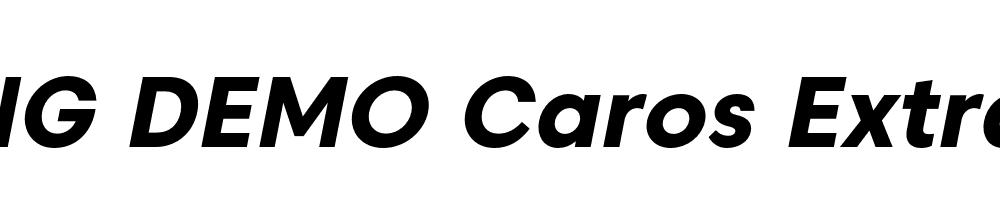  DEMO Caros ExtraBold Italic