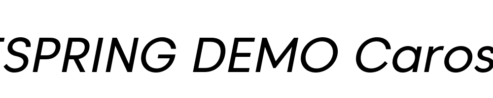  DEMO Caros Italic