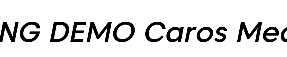  DEMO Caros Medium Italic