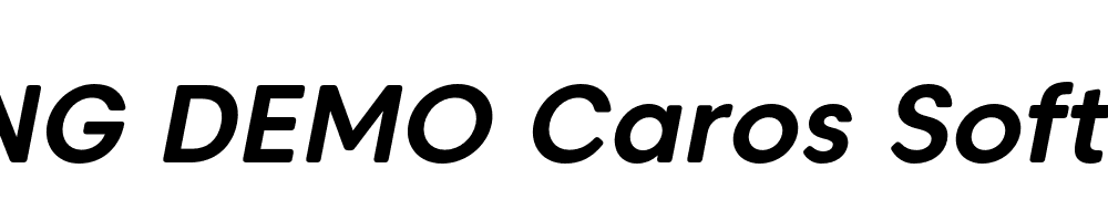  DEMO Caros Soft Bold Italic