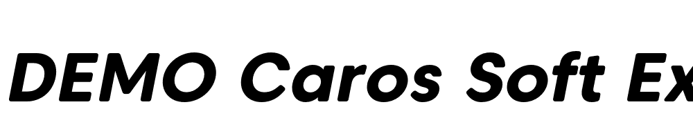  DEMO Caros Soft ExtraBold Italic