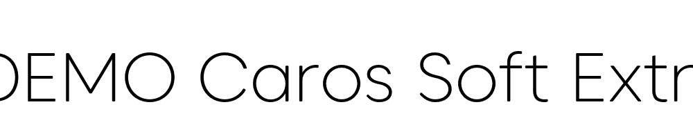  DEMO Caros Soft ExtraLight Regular