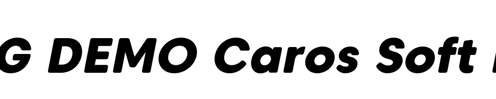  DEMO Caros Soft Heavy Italic