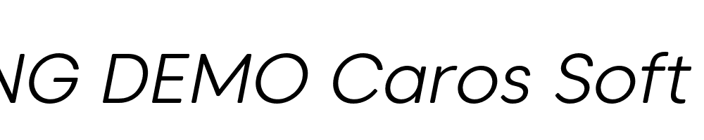  DEMO Caros Soft Light Italic