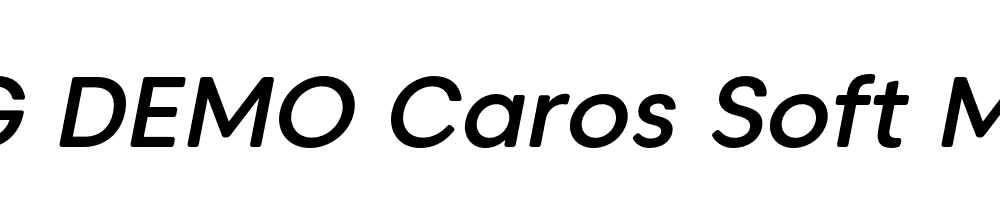  DEMO Caros Soft Medium Italic