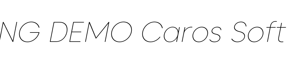  DEMO Caros Soft Thin Italic