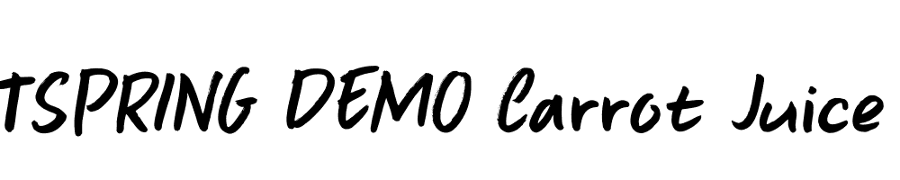  DEMO Carrot Juice Italic