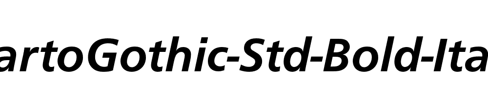 CartoGothic-Std-Bold-Italic