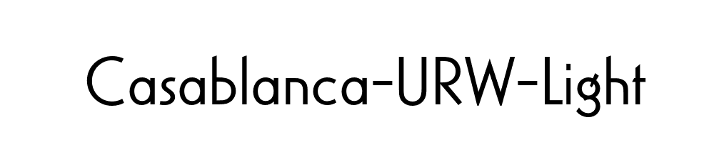 Casablanca-URW-Light