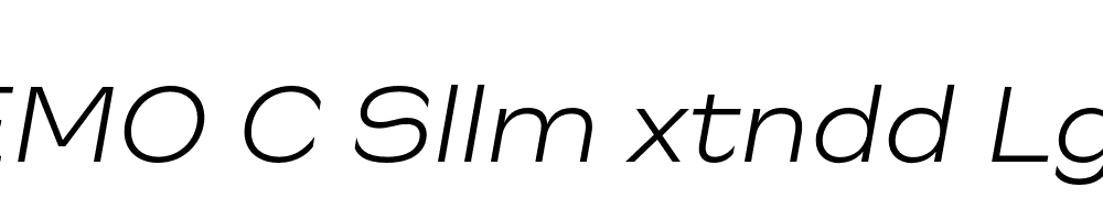 FSP DEMO C Sllm xtndd Lght Italic