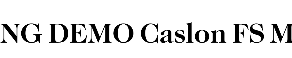  DEMO Caslon FS Medium Bold