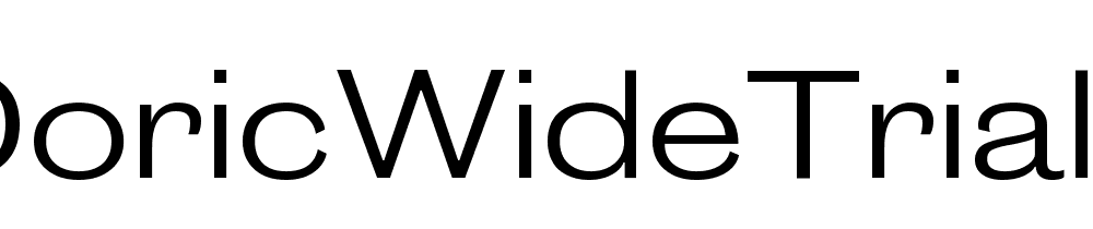 Caslon Doric Wide Trial Regular