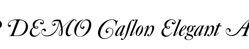 FSP DEMO Caslon Elegant Alt Italic