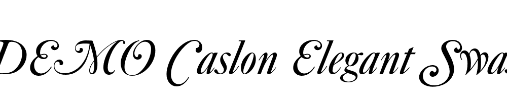 FSP DEMO Caslon Elegant Swash Italic