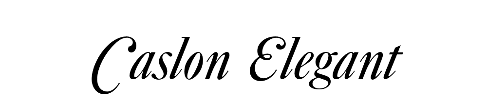 Caslon Elegant