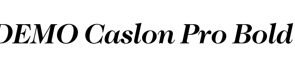 FSP DEMO Caslon Pro Bold Italic