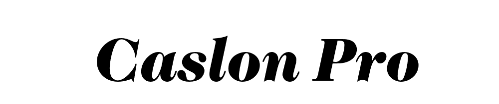 Caslon Pro