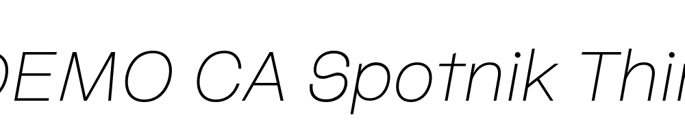 FSP DEMO CA Spotnik Thin Italic