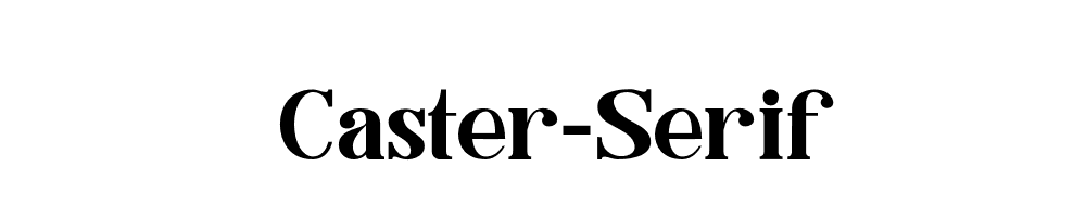 Caster-Serif