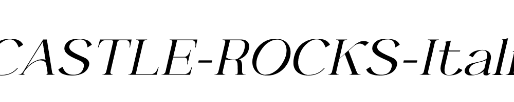 CASTLE-ROCKS-Italic