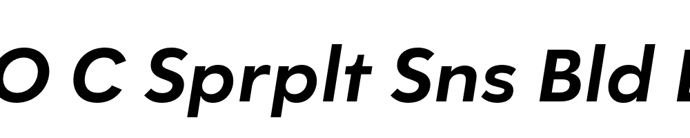 FSP DEMO C Sprplt Sns Bld Bold Italic