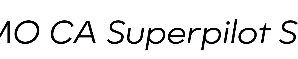 FSP DEMO CA Superpilot Sans Italic