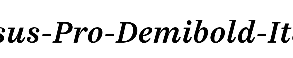 Casus-Pro-Demibold-Italic