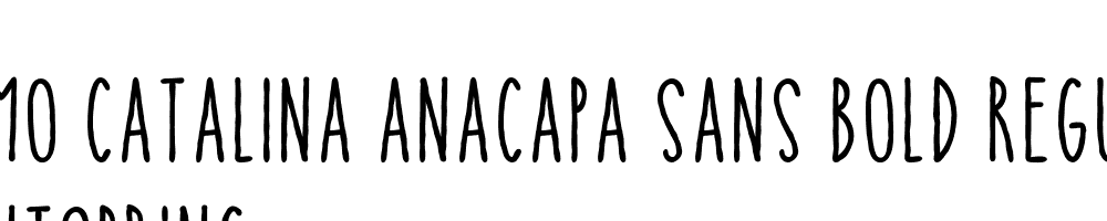  DEMO Catalina Anacapa Sans Bold Regular