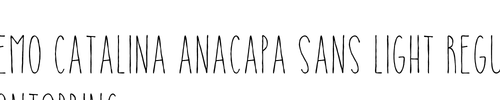  DEMO Catalina Anacapa Sans Light Regular