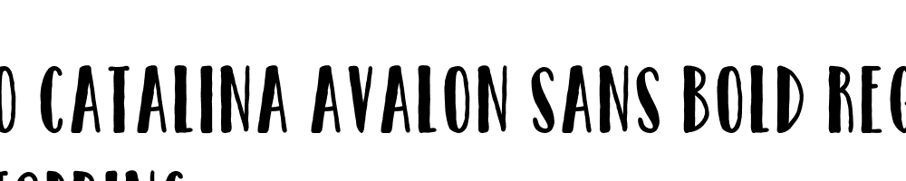  DEMO Catalina Avalon Sans Bold Regular