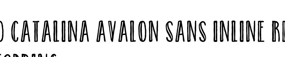  DEMO Catalina Avalon Sans Inline Regular